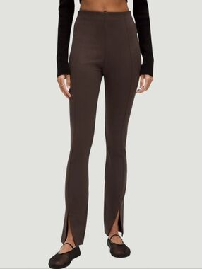 Lululemon Stretch Knit High Rise Pull-On Pants Brown Small